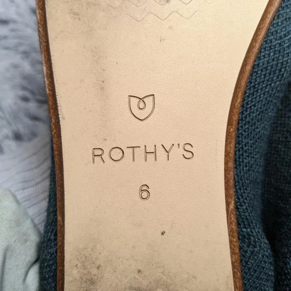Rothy’s Green Ivy Merino Wool Loafer Size 6 - Picture 7 of 10